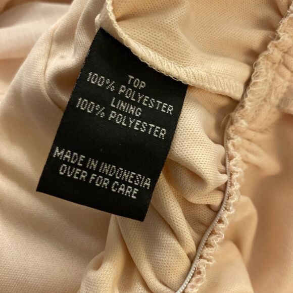 BCX Women’s Short SLeeve Blouse Light Pink Flutter Sleeve Lined Size Small - Picture 5 of 6